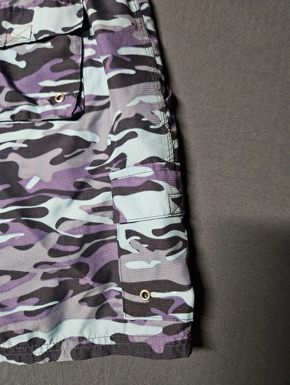 2(X)IST Men's Camo Swim Shorts XL Multicolor Mesh Lined Drawstring Waist